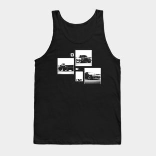 NISSAN SKYLINE GTS-R R31 Black 'N White Archive (Black Version) Tank Top